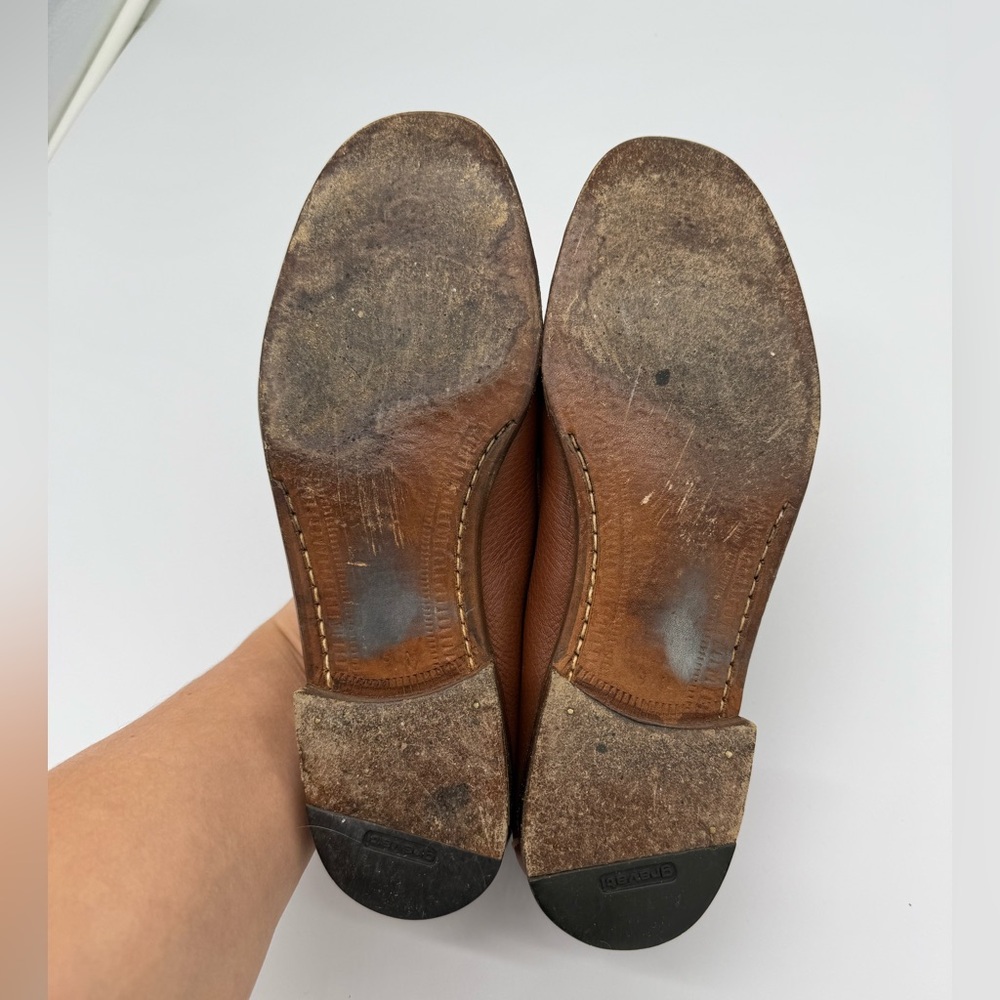 Gravati Loafers Hand Made Italian Light Brown Leather Womens Size 9 - Picture 8 of 9